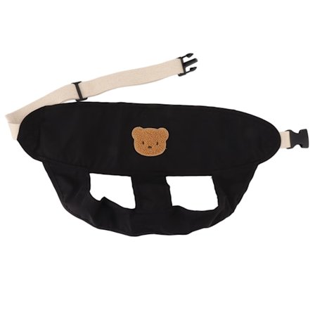 Babystol Sele Bärbar Justerbar Andningsbar Matningssäkerhetsrem 54cm Svart