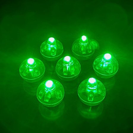 50 Stk Glødende Kugle Flash Lys GRØN
