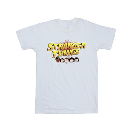 Netflix Boys Stranger Things Comic Heads T-Shirt 12-13 år Vit