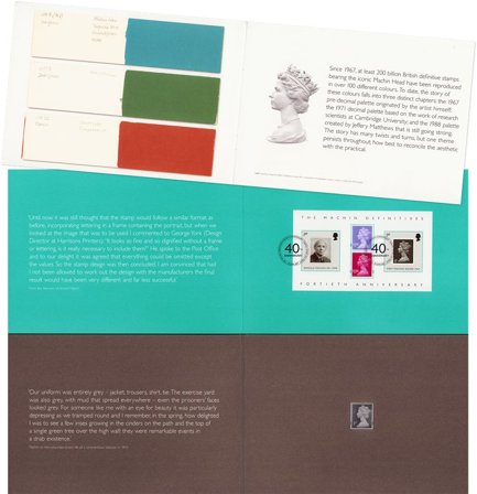 England - 40-års jubilæum for Machin-frimærker