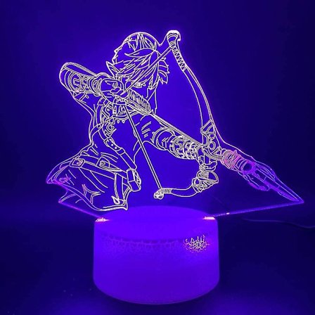 Shxx 3d yövalo Led-yövalo Peli The Legend Of Zelda Link hahmo Yövalo Kotivalo Syntymäpäivälahja lapsille Makuuhuone 3d lamppu Poika Xq-yd1935