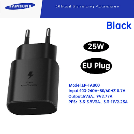 Original Samsung 25W Laddare PD ny Chargeur Galaxi Z Fold 6 5 Z Flip 4 S25 S24 S23 A05s A54 A24 A23 M54 M13 M22 M32 M53