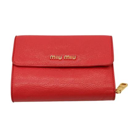 Miu Miu Pre-owned, Wallets & Cardholders Rood, Dames, Maat:ONE Size