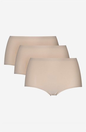 Cellbes of Sweden - Komfortabel dametruser med høy midje 3-pack i beige for damer i størrelse 38/40