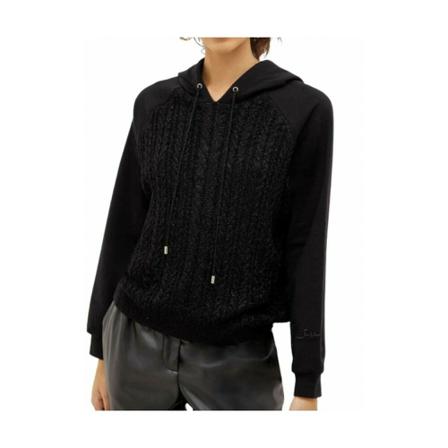 Liu Jo - Hoodies - Svart - Dam - Storlek: S, Dam, Storlek: S