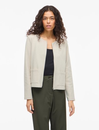 Vila Vigarden L/S Short Cardigan - Noos - Cream - L