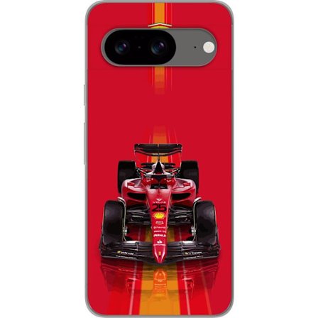 Yhteensopiva Puhelinkuori Google Google Pixel 8 Ferrari Formula 1 -auto ikonisessa punaisessa muotoilussa urheilullisella tarkkuudella