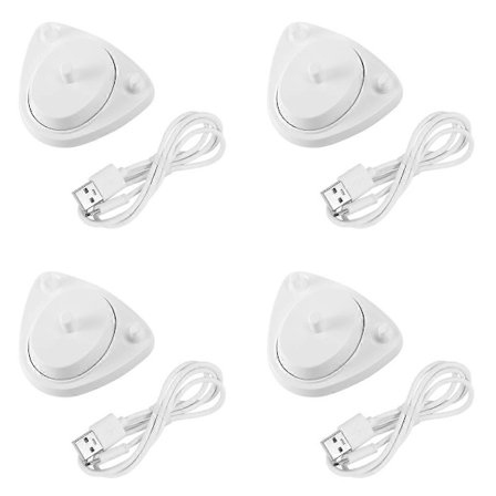 Kompatibel med udskiftningsoplader til tandbørste, strømforsyning, hvid