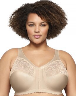 Framknäppt bh utan bygel Beige - H100 - Glamorise