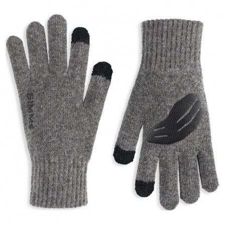 Simms Wool Full Finger Glove Steel - L/XL