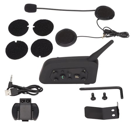 Motorcykel Bluetooth-hörlurar 2 personer Full Duplex Trådlös hjälmhörlurar med automatisk samtalsbesvarande