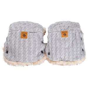 Easygrow Light Grey Cable Knit Hand Muffs One Size - Stroller accessories - One size - Grey