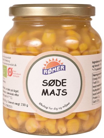Rømer Søde Majs i glas Ø 350 g, Helse & Madvarer, Madvarer, Konserves