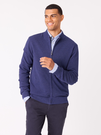 Jean Paul - Terry cardigan - Herre - Blå - Gensere - L