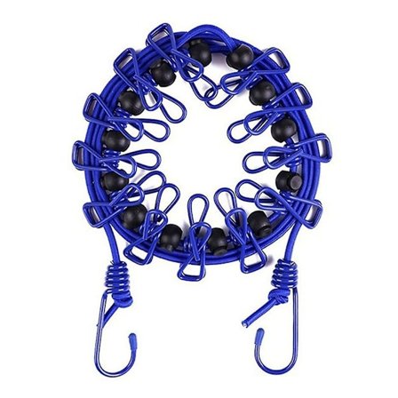 12 stk. Elastisk rejsetørresnor Justerbar tørresnor med klemmer