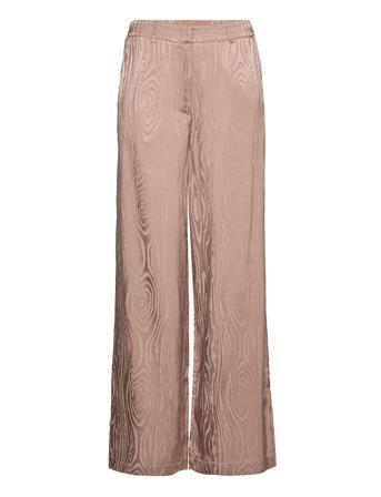 Kaarna Wide Pants Leveälahkeiset Housut Beige Hálo