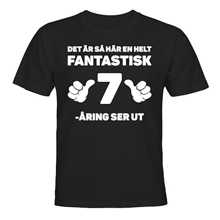 Fantastisk 7-åring Bursdag - T-SKJORTE - BARN
