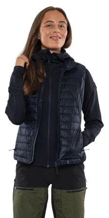 Fristads Outdoor Dam Oxygen PrimaLoft väst, Mörk marinblå