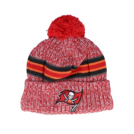 New Era - NFL Röd pom Beanie - Tampa Bay Buccaneers Sport Knitted NFL Sideline 23 Red Pom @ Hatstore