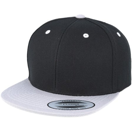 Kinder Yupoong - Schwarz snapback Cap - Kinder Kinder Black/Silver Snapback @ Hatstore