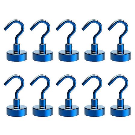 10-pack magnetiska krokar för hem-kök arbetsplats kontor garage kraftiga [DB]