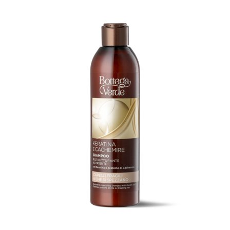 BOTTEGA VERDE Keratina e cachemire Shampoo Ristrutturante Nutriente 250ml - Shampoo Nutriente