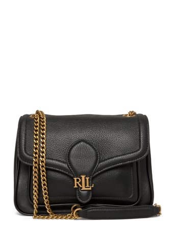 Pebbled Small Bradley Convertible Bag Black Lauren Ralph Lauren