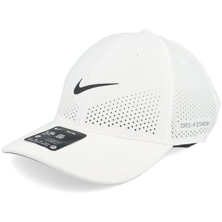 Nike - Blanc adjustable Casquette - Dri-fit Club Cap S Ab P Wht/Black Adjustable @ Hatstore