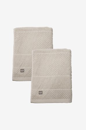 Redlunds - Spa frotté 90x150 2-pakning - Beige - Håndklær - 90X150 - Fra Homeroom