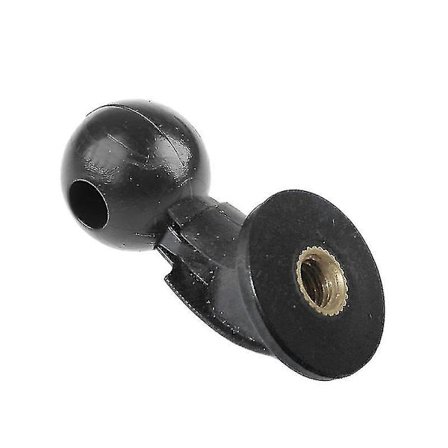 1/4 tommer til 17mm kuglehovedadapter drejelig bolt til stativ selfie håndgreb stand kuglebeslag til telefon pad tablet (1 stk., sort)