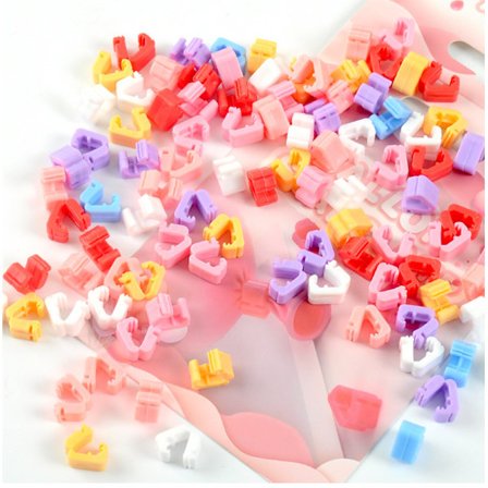 100 Multifargede Ballonglukninger, Ballonglukking Verktøy, Binde Ringer