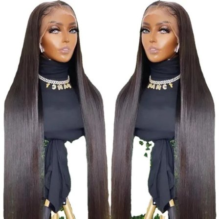 Brasiliansk glat ægte hår blonde front parykker limfri ægte hår parykker