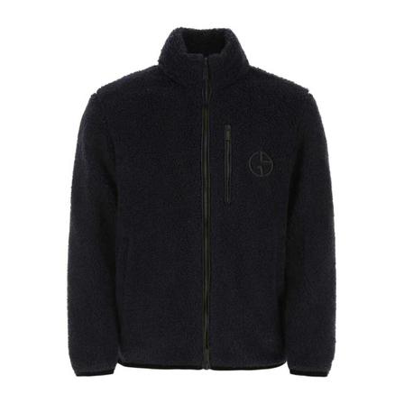 Giorgio Armani Zip-throughs , Blauw , Heren , Maat: S Hoodies & sweatvesten