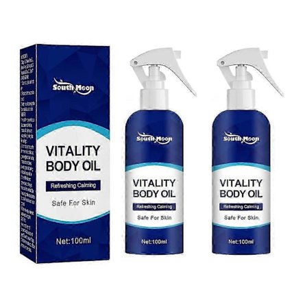 Vitality Kroppsolja, Uppfriskande Torr Kroppsoljespray, Hudfuktighetskräm, Ledvårdsspray, Kroppsolja För Behaglig Doft & Uppfriskning
