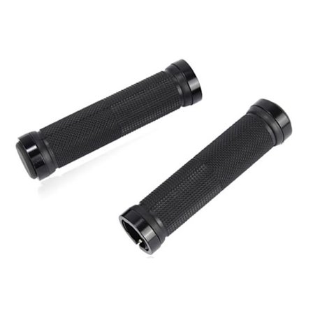 Gummistyr för mountainbike, anti-halk, aluminiumlegering med dubbelsidig låsning