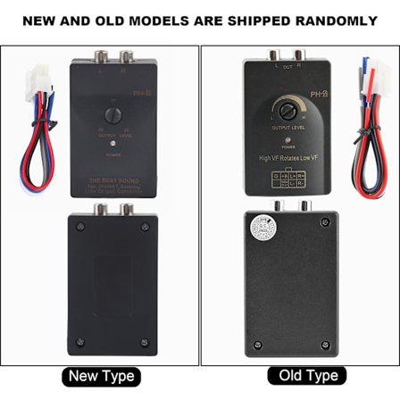 Bilstereo RCA-utgång stereohögtalare Hög- till lågnivåomvandlare med fördröjningsfunktion