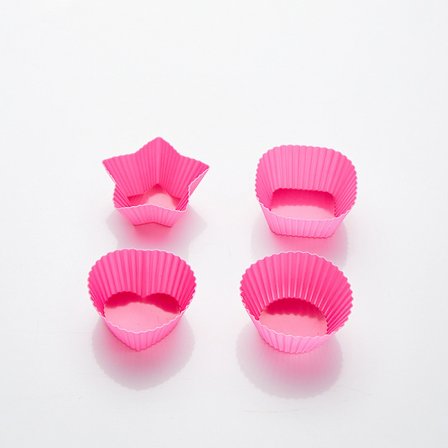 4st/ Set Mini 4 Styles Form Silikon Muffin Tårta Molds