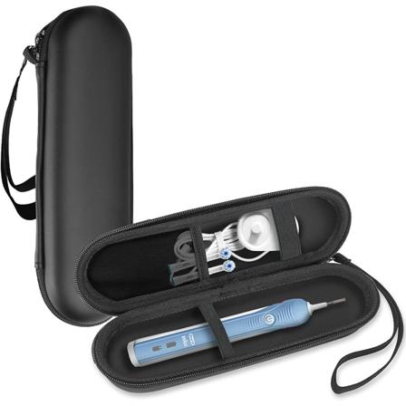 Sähköhammasharjan kotelo PU-nahkainen pesupussi EVA-suojakuori