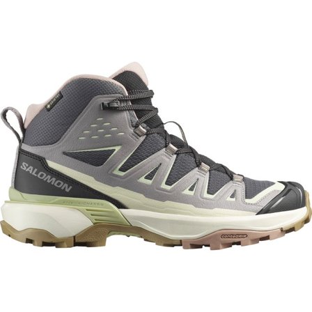 Salomon - Chaussures de randonnée pour femme X Ultra 360 Edge Mid Gore-tex - Nine Iron / Gull / Lime Cream - 42⅔