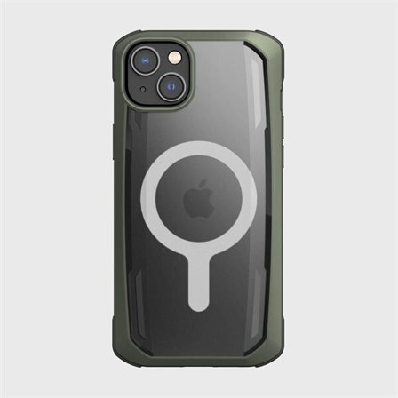Raptic X-Doria Secure Case iPhone 14 Plus med MagSafe pansrede deksel grønn