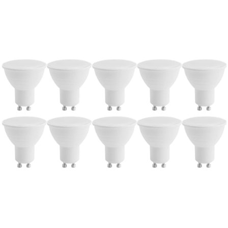 LED GU10 Spotlight-lamper, 5W varm hvit 3000K (tilsvarer 50W halogen) Energibesparende glødepære, 400lm 120° stråle ikke dimbar, 10 stk