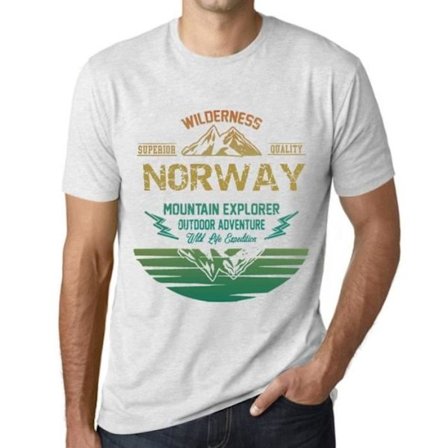 T-shirt herr Outdoor Adventure Wild Nature Norwegian Mountain Explorer – Outdoor Adventure, Wilderness, Mountain