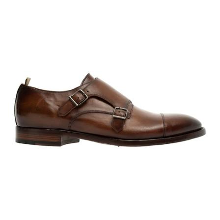 Officine Creative, Doppelmonk Aero Canyon Bruin, Heren, Maat:44 EU,leer