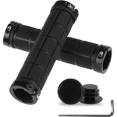 Pari ergonomisia liukumattomia pehmeitä kumisia pyörän kahvoja, kahva MTB:lle