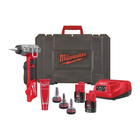 Milwaukee M12 FPXP-I06202C Rørekspansjon med batteri og lader, VVS-utstyr
