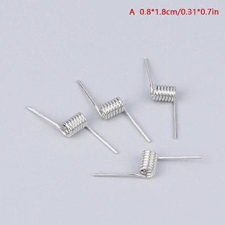 4 stk. store hårklemmer, specielt tilbehør, stål torsionsfjeder, speciel torsionsfjeder V-fjeder til hårnålsfjederklemme