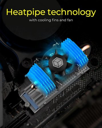 ICY BOX Kühlkörper SSD M.2 schwengbar