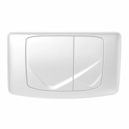 Placca Valsir Rios/Angel bianca con doppio tasto