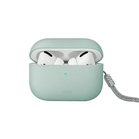 UNIQ AirPods Pro 2 Skal Lino Silikon - Mintgrön