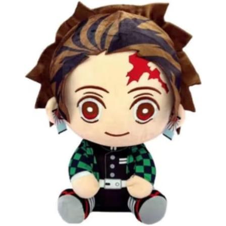 1 stk. Demon Slayer Anime Legetøj Plys Bamse Fyldt Dukke Cosplay Kostume Plys Props blød dukke til fans (kamado tanjiro)